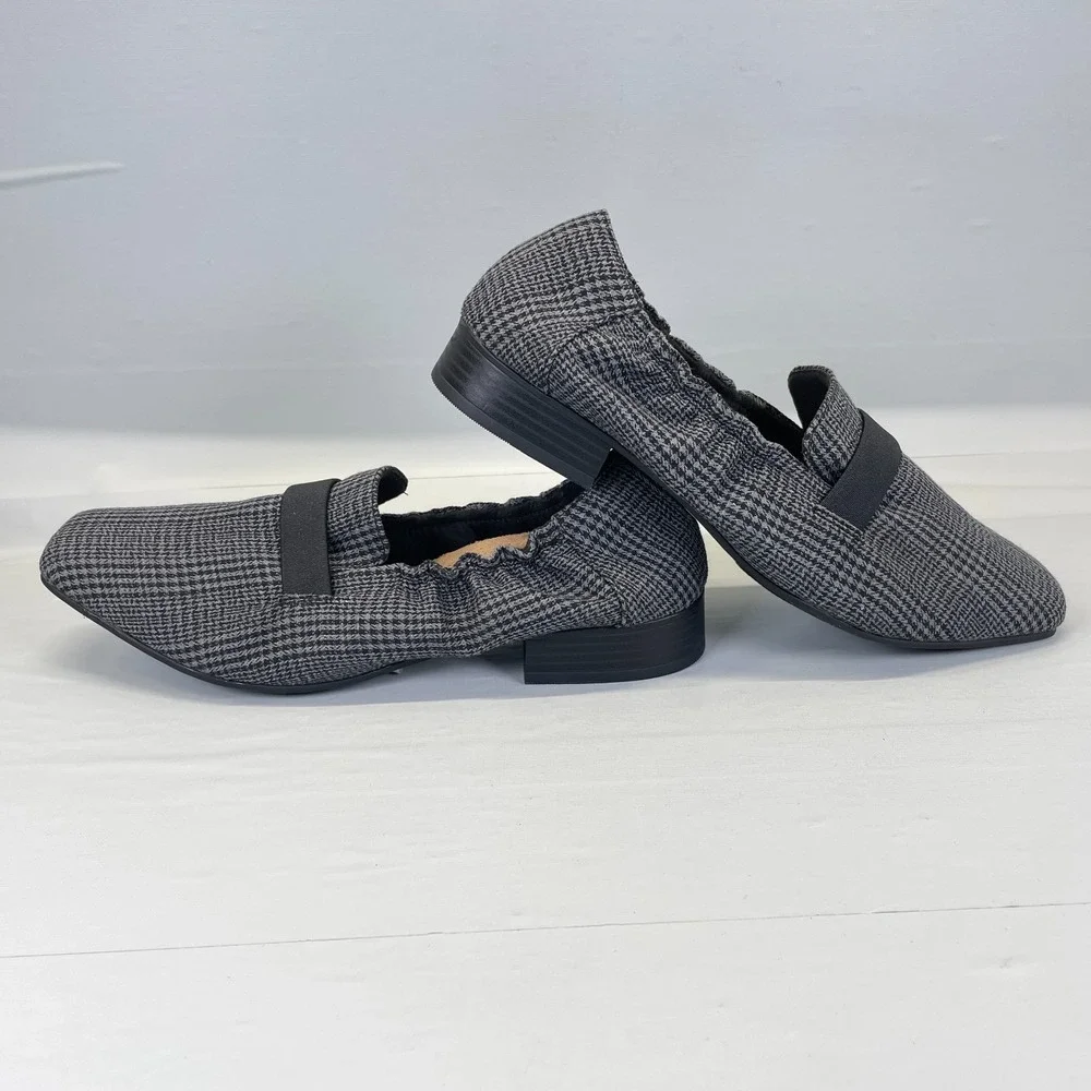 Clarks Tilmont Eve Shoes Womens Size 11 M Black Interest Textile Comfort Loafers